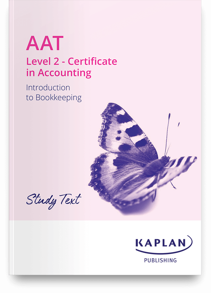 AAT Level 2 Introduction To Bookkeeping (ITBK) Study Text | Kaplan Learning