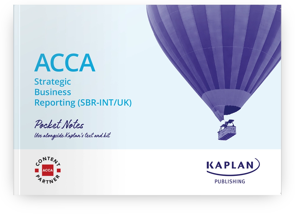 Kaplan ACCA Strategic Business Reporting Pocket Notes | Kaplan Learning